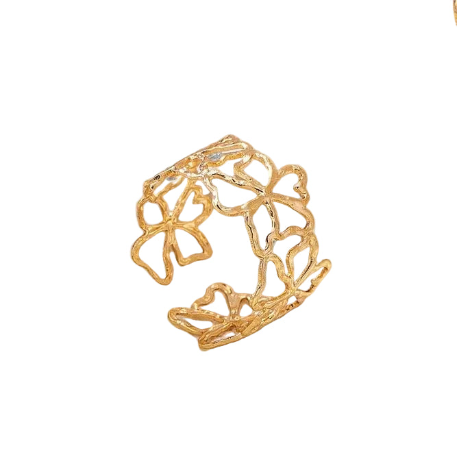 Anillo Flor Dorado