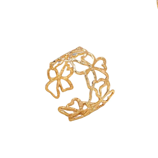 Anillo Flor Dorado