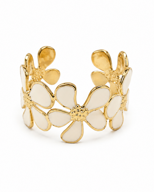 pulsera-plata-plateado-dorado-blanco-flor-aesthetic-moda-verano-otoño-coleccion-new-rebajado